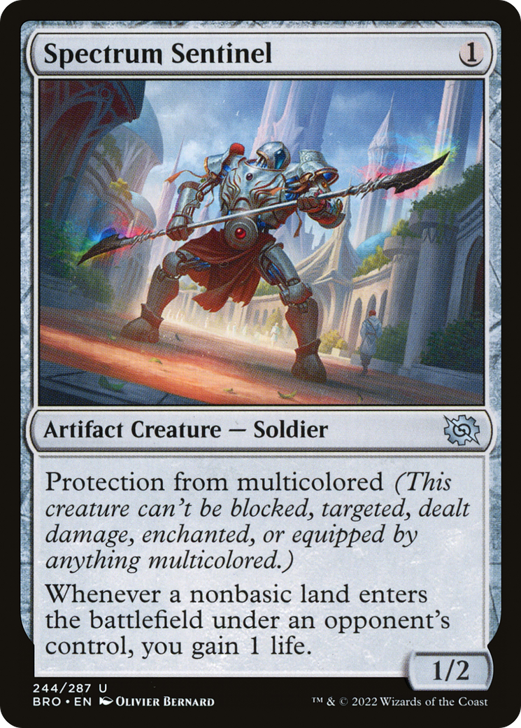 Spectrum Sentinel (BRO-244) - The Brothers' War - Premium MTG Single from Wizards of the Coast - Just $0.08! Shop now at Game Crave Tournament Store