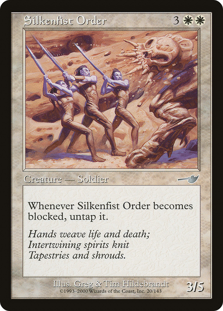 Silkenfist Order (NEM-020) - Nemesis Foil - Premium MTG Single from Wizards of the Coast - Just $0.11! Shop now at Game Crave Tournament Store