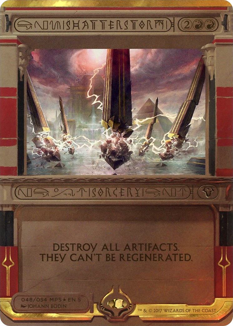 Shatterstorm (MP2-048) - Amonkhet Invocations (Borderless) Foil - Premium MTG Single from Wizards of the Coast - Just $3.68! Shop now at Game Crave Tournament Store