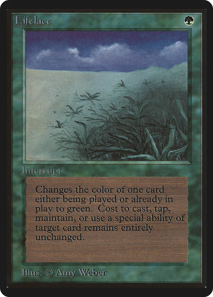Lifelace (LEB-208) - Limited Edition Beta - Premium MTG Single from Wizards of the Coast - Just $20.64! Shop now at Game Crave Tournament Store