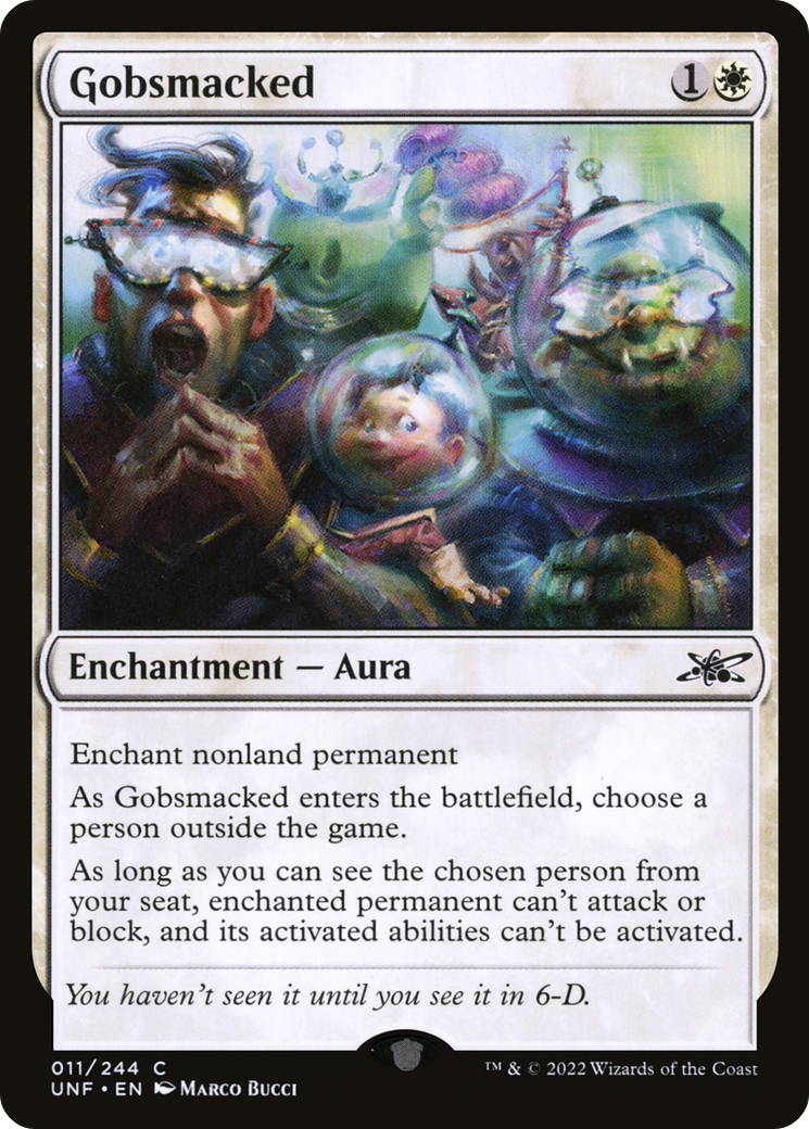Gobsmacked (UNF-011) - Unfinity Foil - Premium MTG Single from Wizards of the Coast - Just $0.25! Shop now at Game Crave Tournament Store