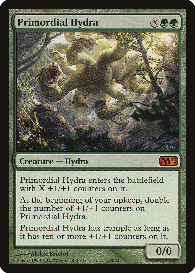 Primordial Hydra (M13-183) - Magic 2013 - Premium MTG Single from Wizards of the Coast - Just $1.64! Shop now at Game Crave Tournament Store