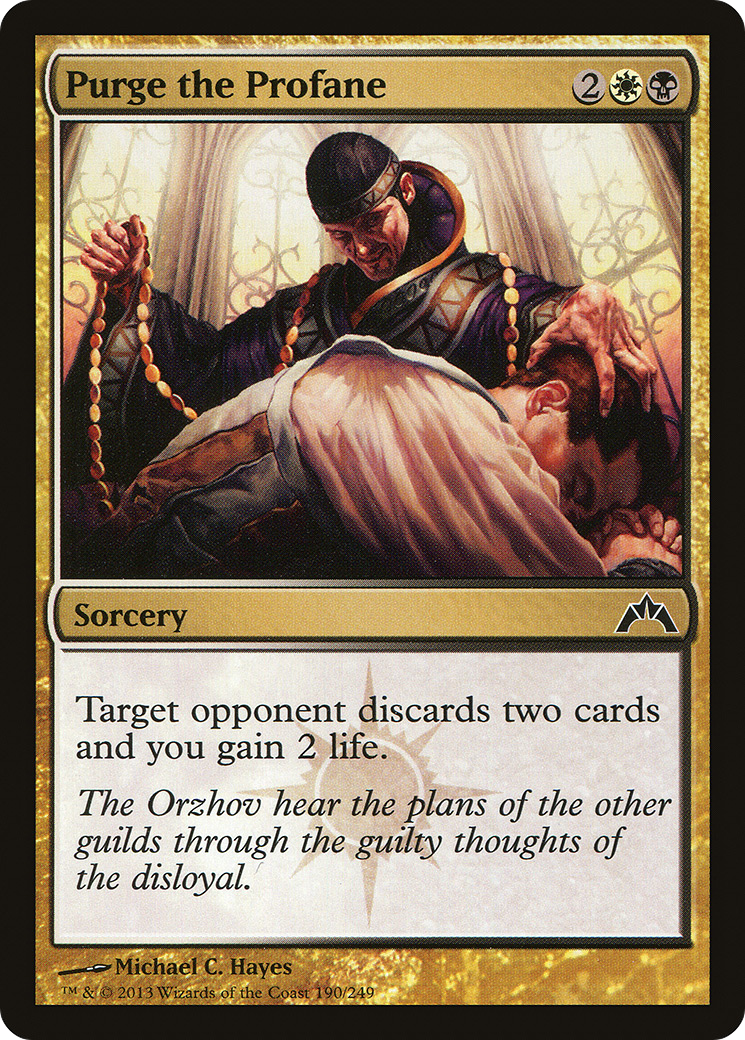 Purge the Profane (GTC-190) - Gatecrash Foil - Premium MTG Single from Wizards of the Coast - Just $0.08! Shop now at Game Crave Tournament Store