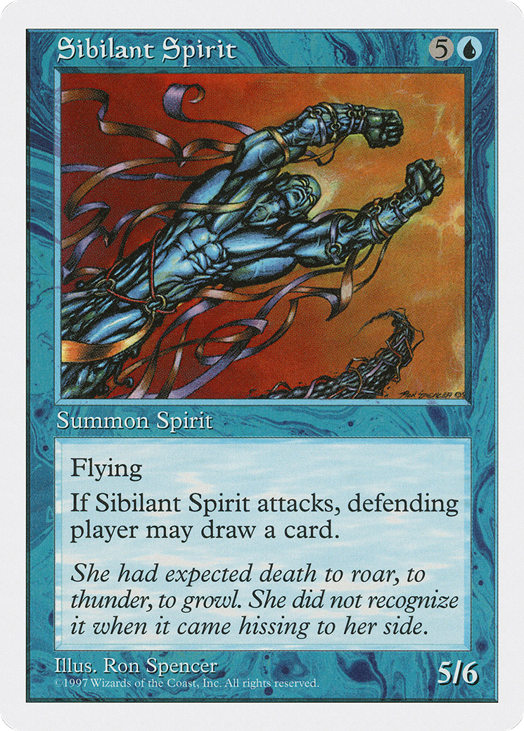 Sibilant Spirit (5ED-123) - Fifth Edition - Premium MTG Single from Wizards of the Coast - Just $0.12! Shop now at Game Crave Tournament Store