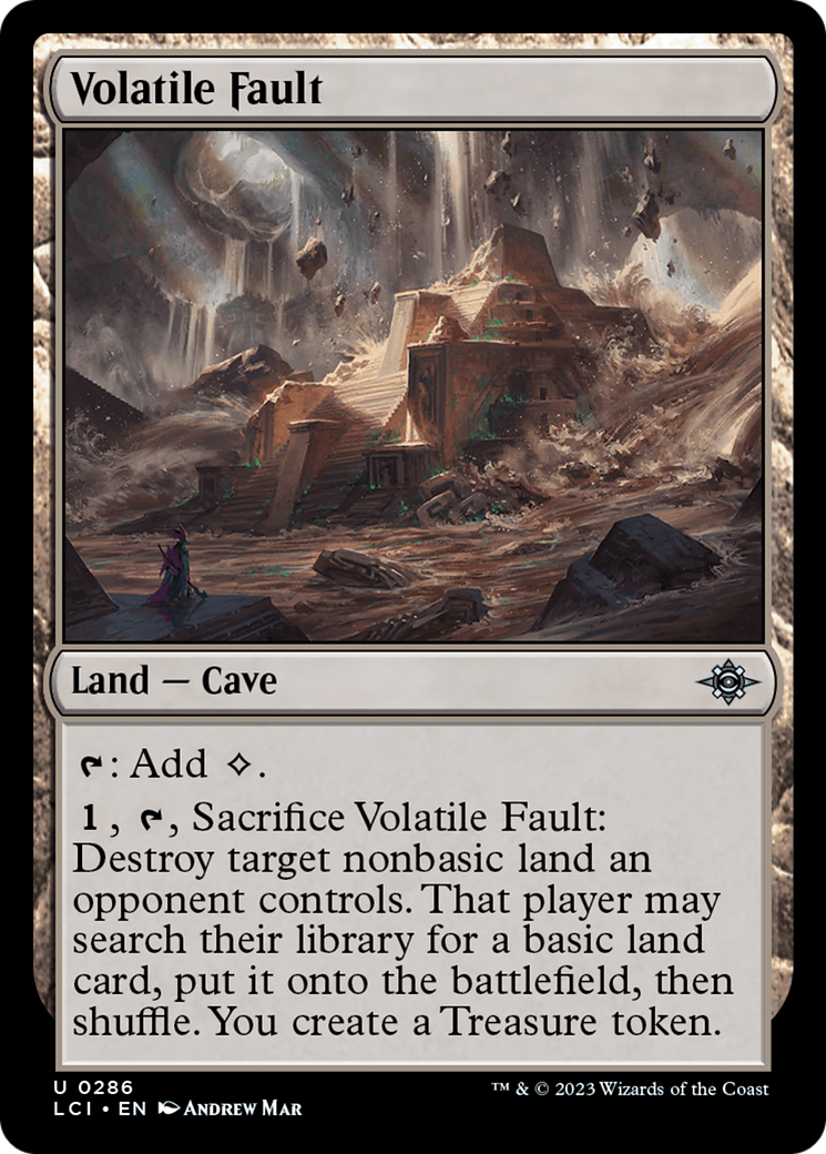 Volatile Fault (LCI-286) - The Lost Caverns of Ixalan Foil - Premium MTG Single from Wizards of the Coast - Just $0.08! Shop now at Game Crave Tournament Store