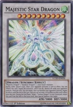 Majestic Star Dragon (LC5D-EN036) - Legendary Collection 5D's 1st Edition - Premium Yugioh Single from Konami - Just $1.11! Shop now at Game Crave Tournament Store