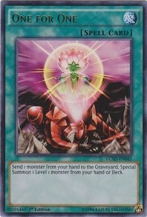 One for One (LC5D-EN045) - Legendary Collection 5D's 1st Edition - Premium Yugioh Single from Konami - Just $1.38! Shop now at Game Crave Tournament Store