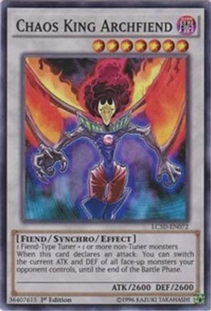 Chaos King Archfiend (LC5D-EN072) - Legendary Collection 5D's 1st Edition - Premium Yugioh Single from Konami - Just $0.96! Shop now at Game Crave Tournament Store