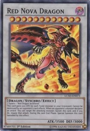 Red Nova Dragon (LC5D-EN073) - Legendary Collection 5D's 1st Edition - Premium Yugioh Single from Konami - Just $0.86! Shop now at Game Crave Tournament Store