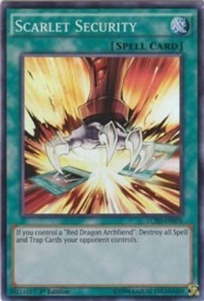 Scarlet Security (LC5D-EN076) - Legendary Collection 5D's 1st Edition - Premium Yugioh Single from Konami - Just $1.46! Shop now at Game Crave Tournament Store