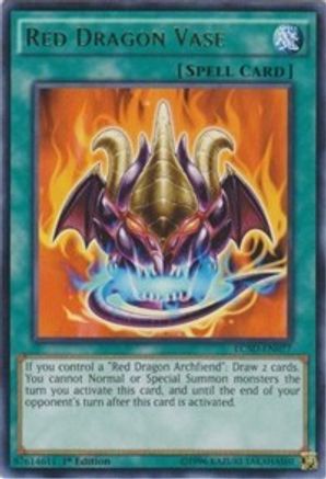 Red Dragon Vase (LC5D-EN077) - Legendary Collection 5D's 1st Edition - Premium Yugioh Single from Konami - Just $0.54! Shop now at Game Crave Tournament Store