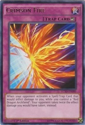 Crimson Fire (LC5D-EN080) - Legendary Collection 5D's 1st Edition - Premium Yugioh Single from Konami - Just $0.26! Shop now at Game Crave Tournament Store
