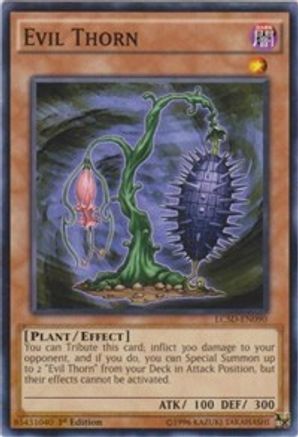 Evil Thorn (LC5D-EN090) - Legendary Collection 5D's 1st Edition - Premium Yugioh Single from Konami - Just $0.30! Shop now at Game Crave Tournament Store