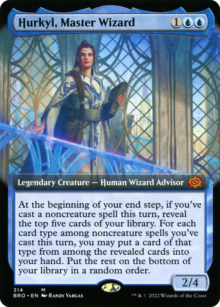 Hurkyl, Master Wizard (BRO-314) - The Brothers' War: (Extended Art) Foil - Premium MTG Single from Wizards of the Coast - Just $0.36! Shop now at Game Crave Tournament Store