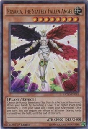 Rosaria, the Stately Fallen Angel (LC5D-EN095) - Legendary Collection 5D's 1st Edition - Premium Yugioh Single from Konami - Just $0.31! Shop now at Game Crave Tournament Store