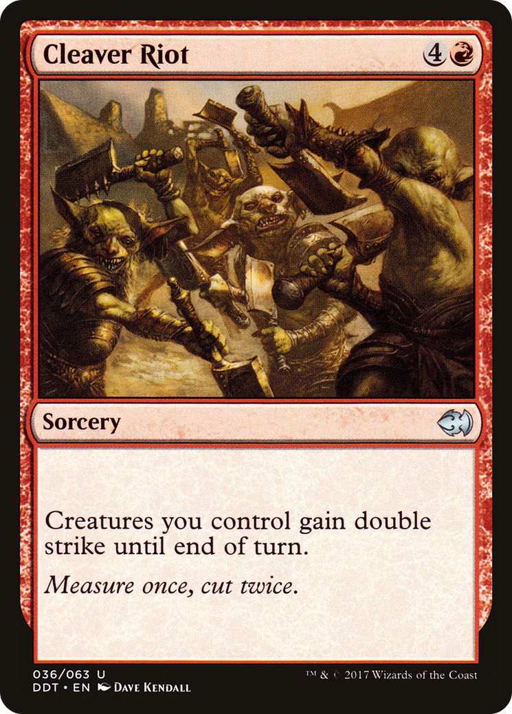 Cleaver Riot (DDT-036) - Duel Decks: Merfolk vs. Goblins - Premium MTG Single from Wizards of the Coast - Just $0.08! Shop now at Game Crave Tournament Store
