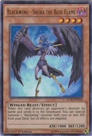 Blackwing - Shura the Blue Flame (LC5D-EN114) - Legendary Collection 5D's 1st Edition - Premium Yugioh Single from Konami - Just $9.31! Shop now at Game Crave Tournament Store