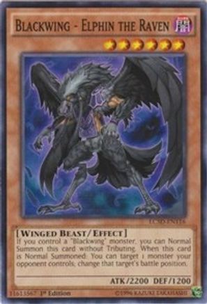 Blackwing - Elphin the Raven (LC5D-EN116) - Legendary Collection 5D's 1st Edition - Premium Yugioh Single from Konami - Just $0.27! Shop now at Game Crave Tournament Store