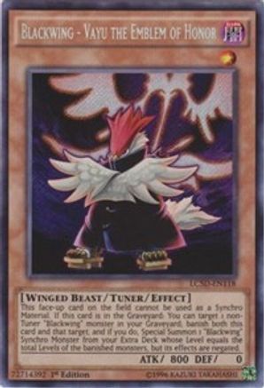Blackwing - Vayu the Emblem of Honor (LC5D-EN118) - Legendary Collection 5D's 1st Edition - Premium Yugioh Single from Konami - Just $2.63! Shop now at Game Crave Tournament Store