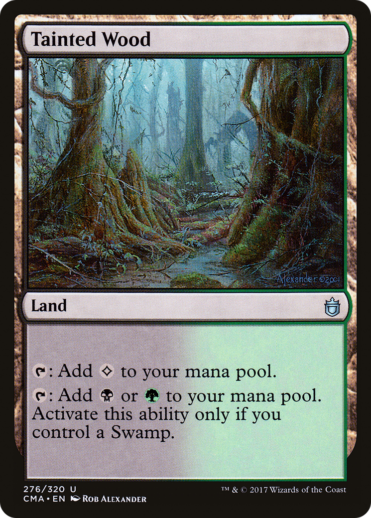 Tainted Wood (CMA-276) - Commander Anthology - Premium MTG Single from Wizards of the Coast - Just $0.19! Shop now at Game Crave Tournament Store
