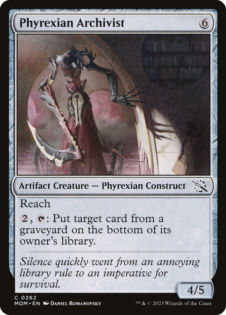 Phyrexian Archivist (MOM-262) - March of the Machine - Premium MTG Single from Wizards of the Coast - Just $0.08! Shop now at Game Crave Tournament Store