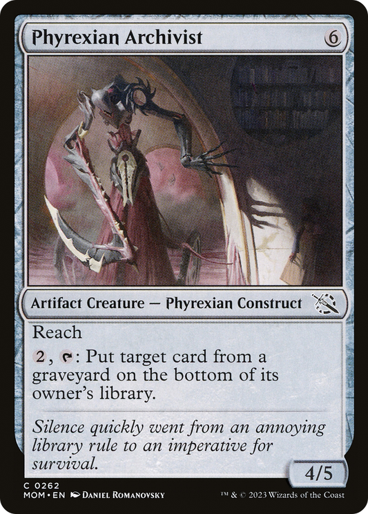 Phyrexian Archivist (MOM-262) - March of the Machine - Premium MTG Single from Wizards of the Coast - Just $0.08! Shop now at Game Crave Tournament Store