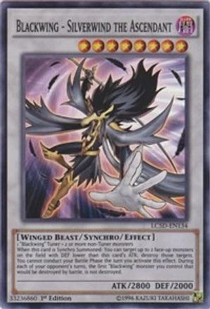 Blackwing - Silverwind the Ascendant (LC5D-EN134) - Legendary Collection 5D's 1st Edition - Premium Yugioh Single from Konami - Just $9.38! Shop now at Game Crave Tournament Store