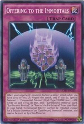 Offering to the Immortals (LC5D-EN160) - Legendary Collection 5D's 1st Edition - Premium Yugioh Single from Konami - Just $0.25! Shop now at Game Crave Tournament Store