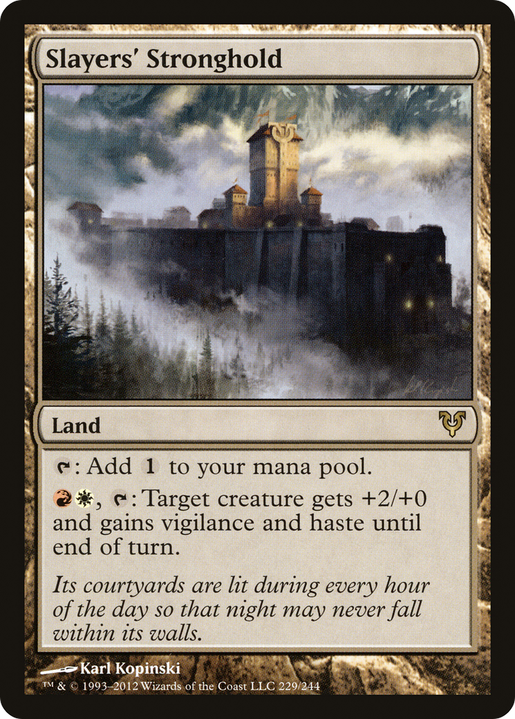 Slayers' Stronghold (AVR-229) - Avacyn Restored - Premium MTG Single from Wizards of the Coast - Just $0.26! Shop now at Game Crave Tournament Store