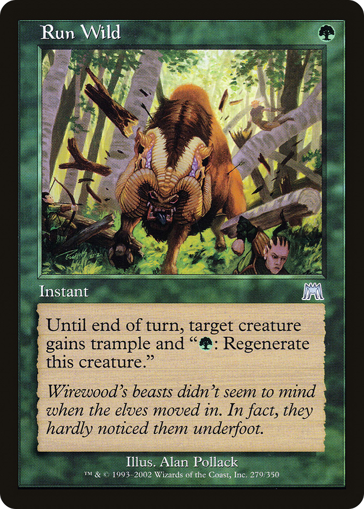 Run Wild (ONS-279) - Onslaught Foil - Premium MTG Single from Wizards of the Coast - Just $0.34! Shop now at Game Crave Tournament Store