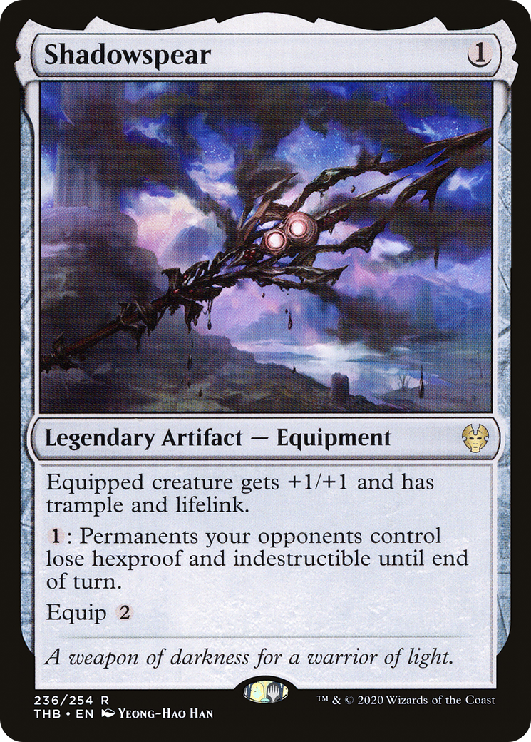 Shadowspear (THB-236) - Theros Beyond Death Foil - Premium MTG Single from Wizards of the Coast - Just $22.90! Shop now at Game Crave Tournament Store