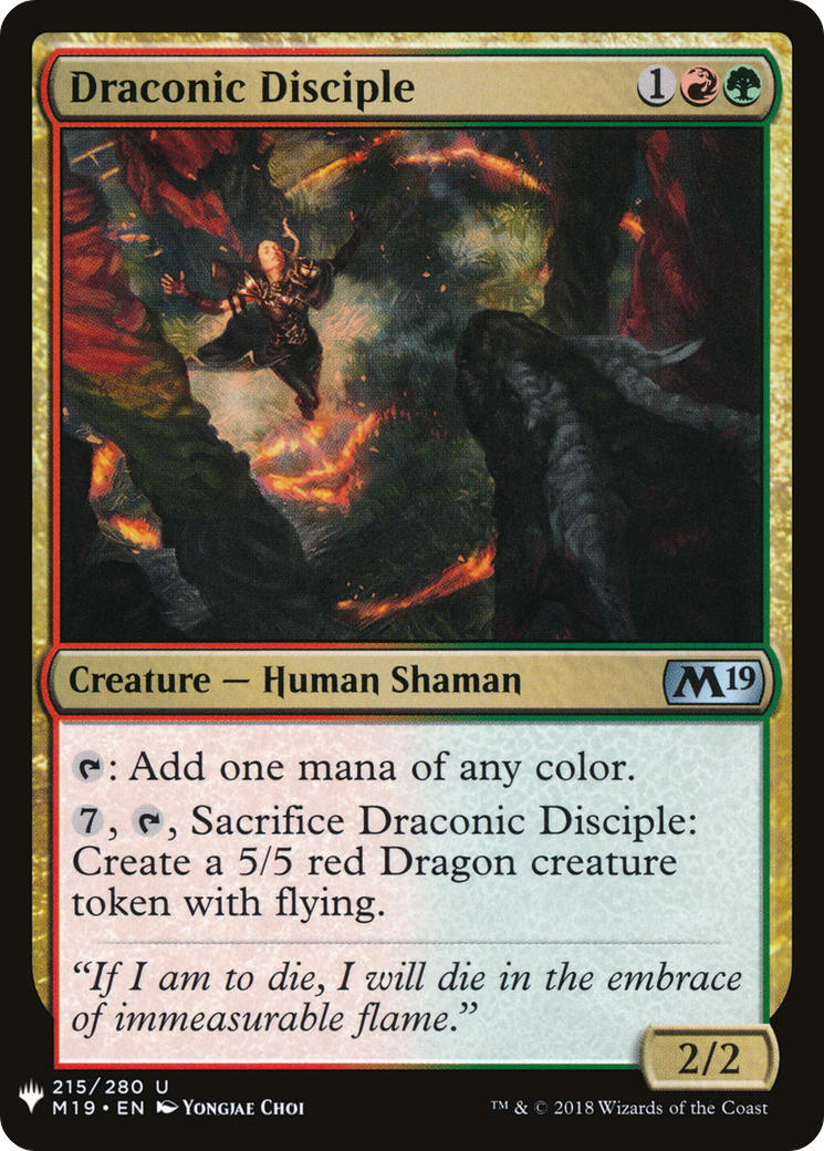 Draconic Disciple (MB1-1416) - Mystery Booster - Premium MTG Single from Wizards of the Coast - Just $0.25! Shop now at Game Crave Tournament Store