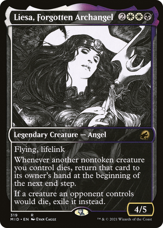 Liesa, Forgotten Archangel (MID-319) - Innistrad: Midnight Hunt: (Showcase) - Premium MTG Single from Wizards of the Coast - Just $0.29! Shop now at Game Crave Tournament Store