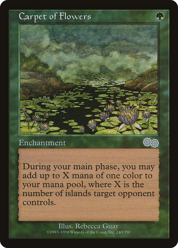 Carpet of Flowers (USG-240) - Urza's Saga - Premium MTG Single from Wizards of the Coast - Just $5.17! Shop now at Game Crave Tournament Store