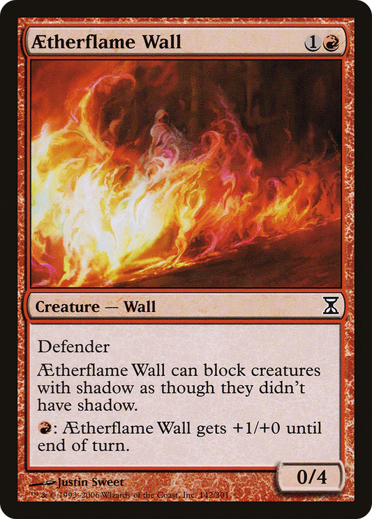 Aetherflame Wall (TSP-142) - Time Spiral - Premium MTG Single from Wizards of the Coast - Just $0.08! Shop now at Game Crave Tournament Store