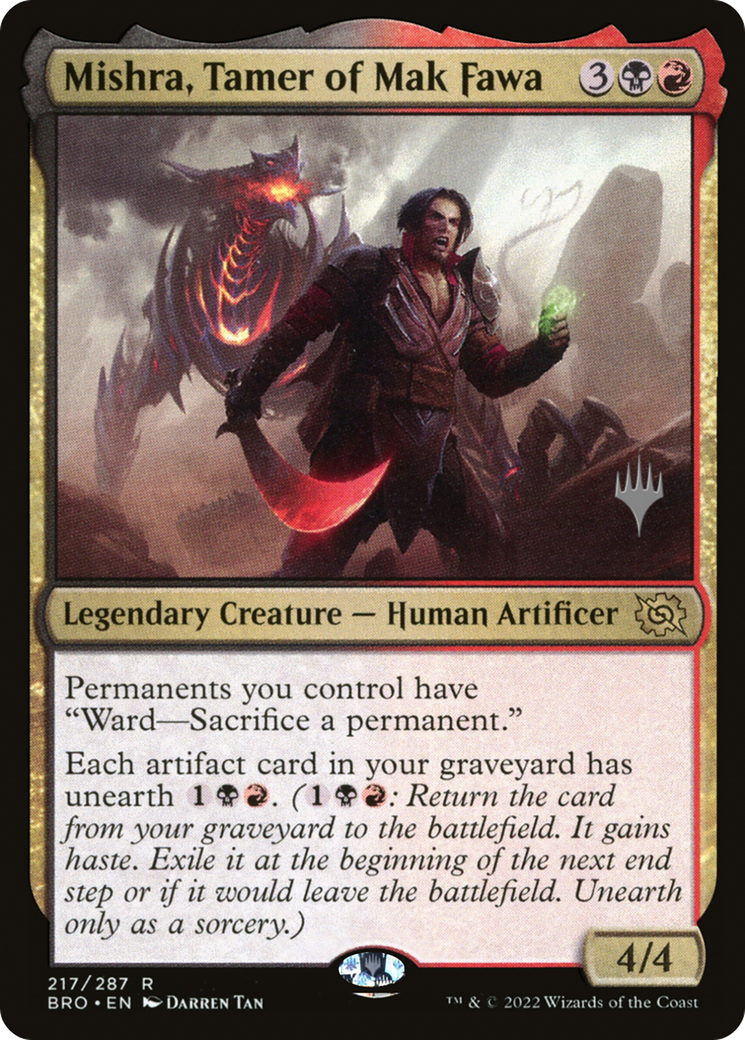 Mishra, Tamer of Mak Fawa (PBRO-217P) - The Brothers' War Promos - Premium MTG Single from Wizards of the Coast - Just $0.08! Shop now at Game Crave Tournament Store