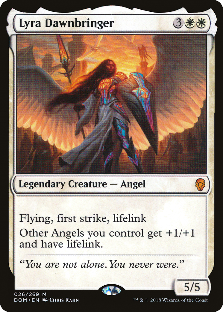 Lyra Dawnbringer (DOM-026) - Dominaria - Premium MTG Single from Wizards of the Coast - Just $1.06! Shop now at Game Crave Tournament Store