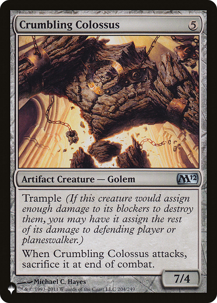 Crumbling Colossus (PLIST-943) - The List - Premium MTG Single from Wizards of the Coast - Just $0.08! Shop now at Game Crave Tournament Store