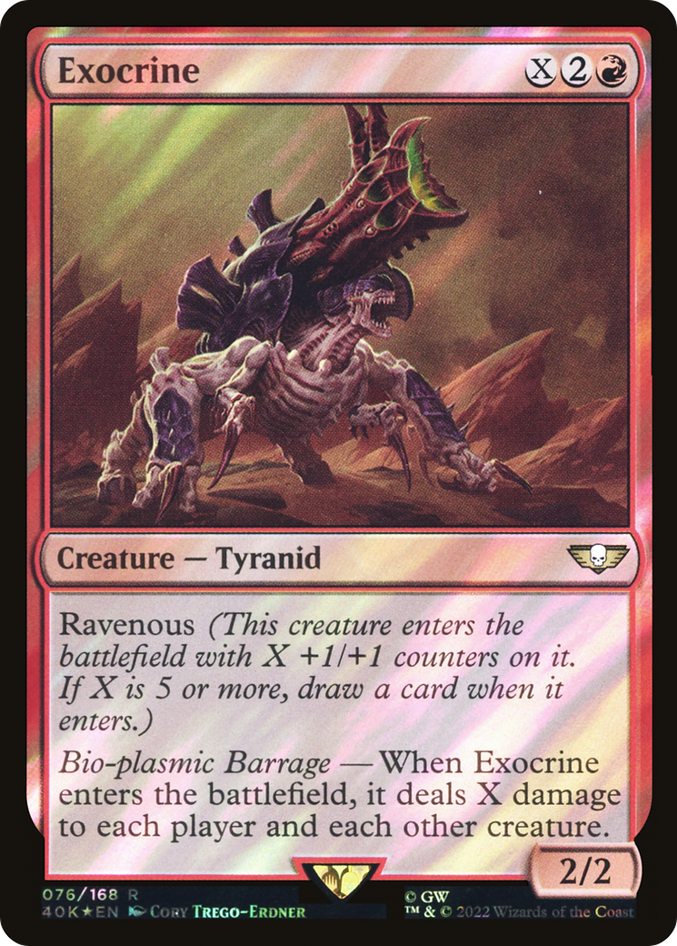 Exocrine (40K-76★) - Warhammer 40,000 Commander Foil - Premium MTG Single from Wizards of the Coast - Just $0.57! Shop now at Game Crave Tournament Store