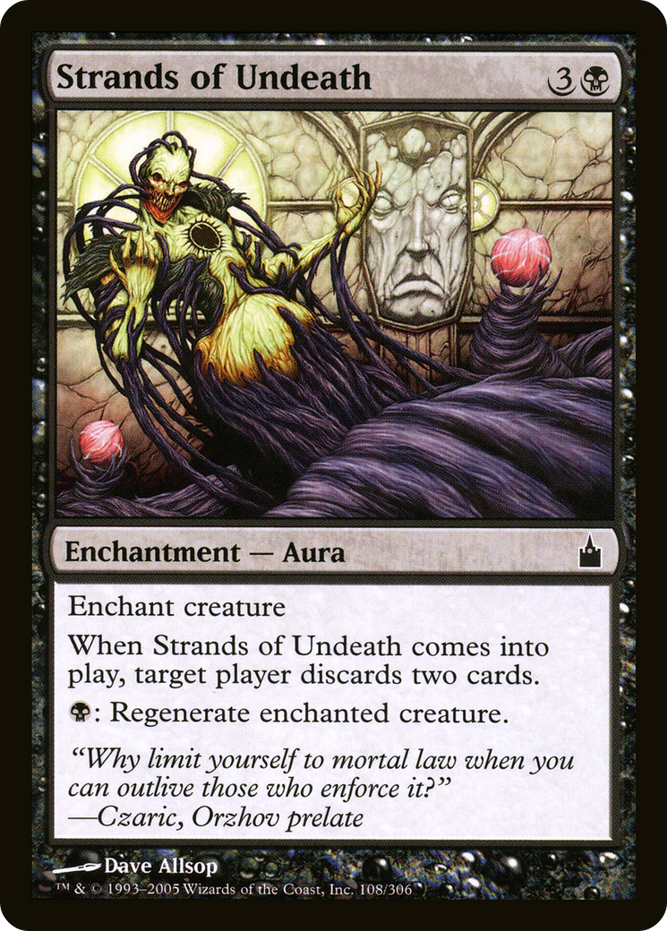 Strands of Undeath (RAV-108) - Ravnica: City of Guilds - Premium MTG Single from Wizards of the Coast - Just $0.08! Shop now at Game Crave Tournament Store