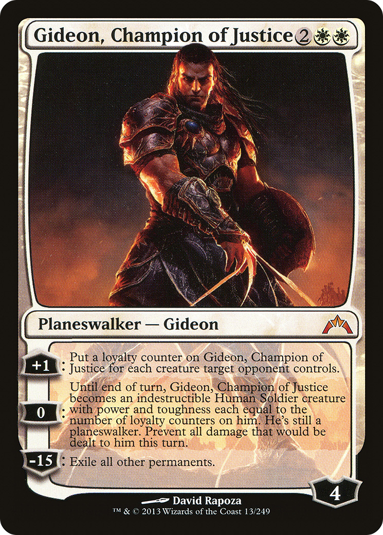 Gideon, Champion of Justice (GTC-013) - Gatecrash - Premium MTG Single from Wizards of the Coast - Just $0.08! Shop now at Game Crave Tournament Store