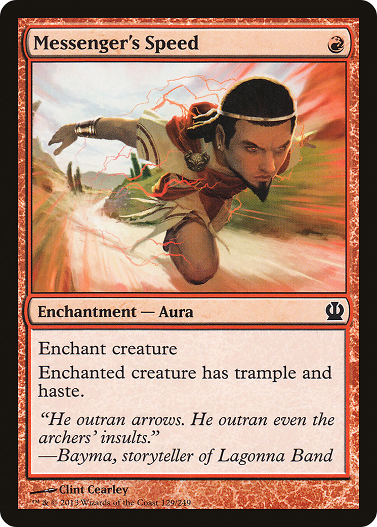 Messenger's Speed (THS-129) - Theros Foil - Premium MTG Single from Wizards of the Coast - Just $0.34! Shop now at Game Crave Tournament Store