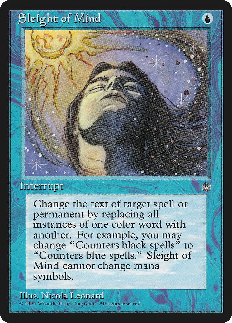 Sleight of Mind (ICE-099) - Ice Age - Premium MTG Single from Wizards of the Coast - Just $0.25! Shop now at Game Crave Tournament Store