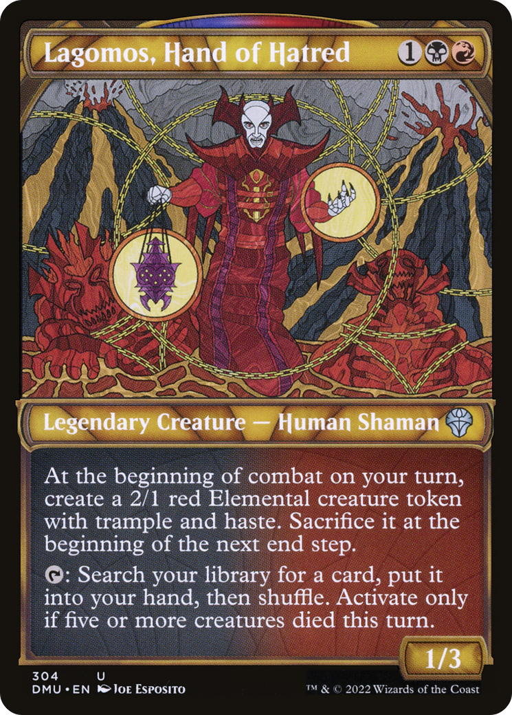 Lagomos, Hand of Hatred (DMU-304) - Dominaria United: (Showcase) - Premium MTG Single from Wizards of the Coast - Just $0.25! Shop now at Game Crave Tournament Store