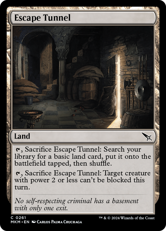 Escape Tunnel (MKM-261) - Murders at Karlov Manor - Premium MTG Single from Wizards of the Coast - Just $0.25! Shop now at Game Crave Tournament Store