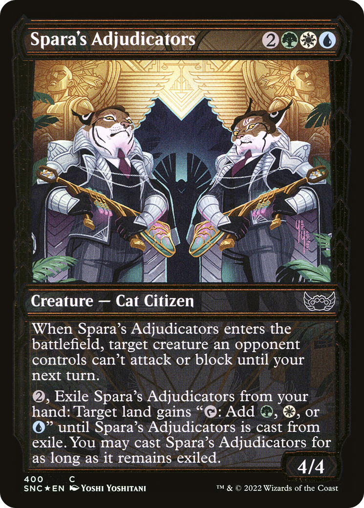 Spara's Adjudicators (SNC-400) - Streets of New Capenna: (Showcase) Foil - Premium MTG Single from Wizards of the Coast - Just $0.08! Shop now at Game Crave Tournament Store