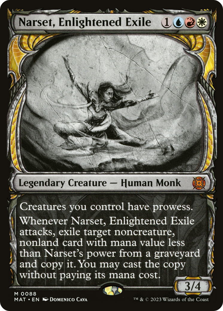 Narset, Enlightened Exile (MAT-088) - March of the Machine: The Aftermath: (Showcase) Foil - Premium MTG Single from Wizards of the Coast - Just $3.82! Shop now at Game Crave Tournament Store