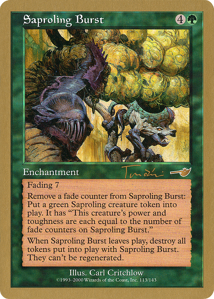 Saproling Burst (WC01-JT113) - World Championship Decks 2001 - Premium MTG Single from Wizards of the Coast - Just $0.25! Shop now at Game Crave Tournament Store