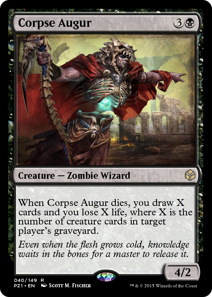 Corpse Augur (PZ1-040) - Legendary Cube Prize Pack - Premium MTG Single from Wizards of the Coast - Just $0! Shop now at Game Crave Tournament Store