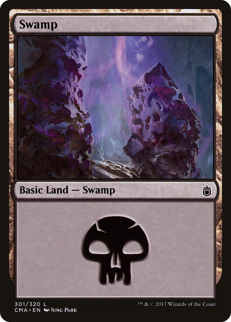 Swamp (CMA-301) - Commander Anthology - Premium MTG Single from Wizards of the Coast - Just $0.31! Shop now at Game Crave Tournament Store